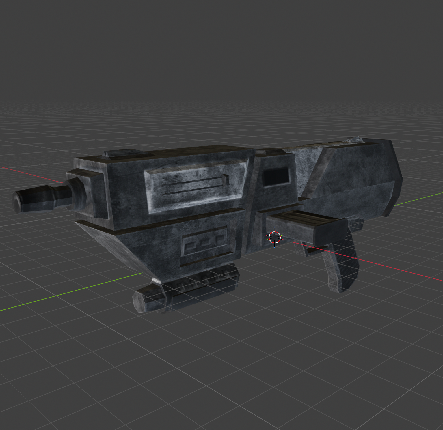 A 3D model of a Star Wars DC-17m blaster rifle