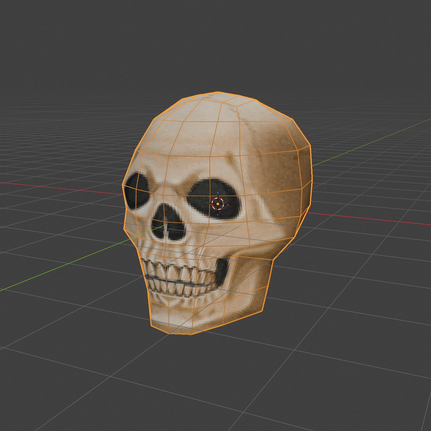 A 3D model of a skull